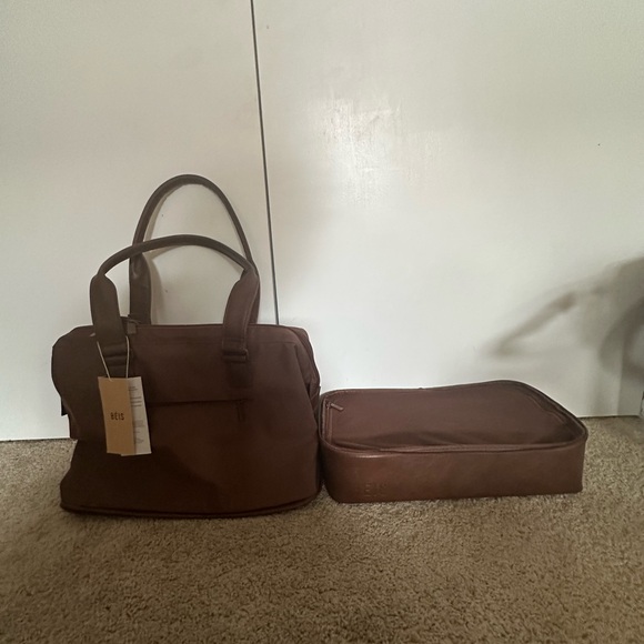 BÉIS the convertible mini weekender in maple - Picture 1 of 6